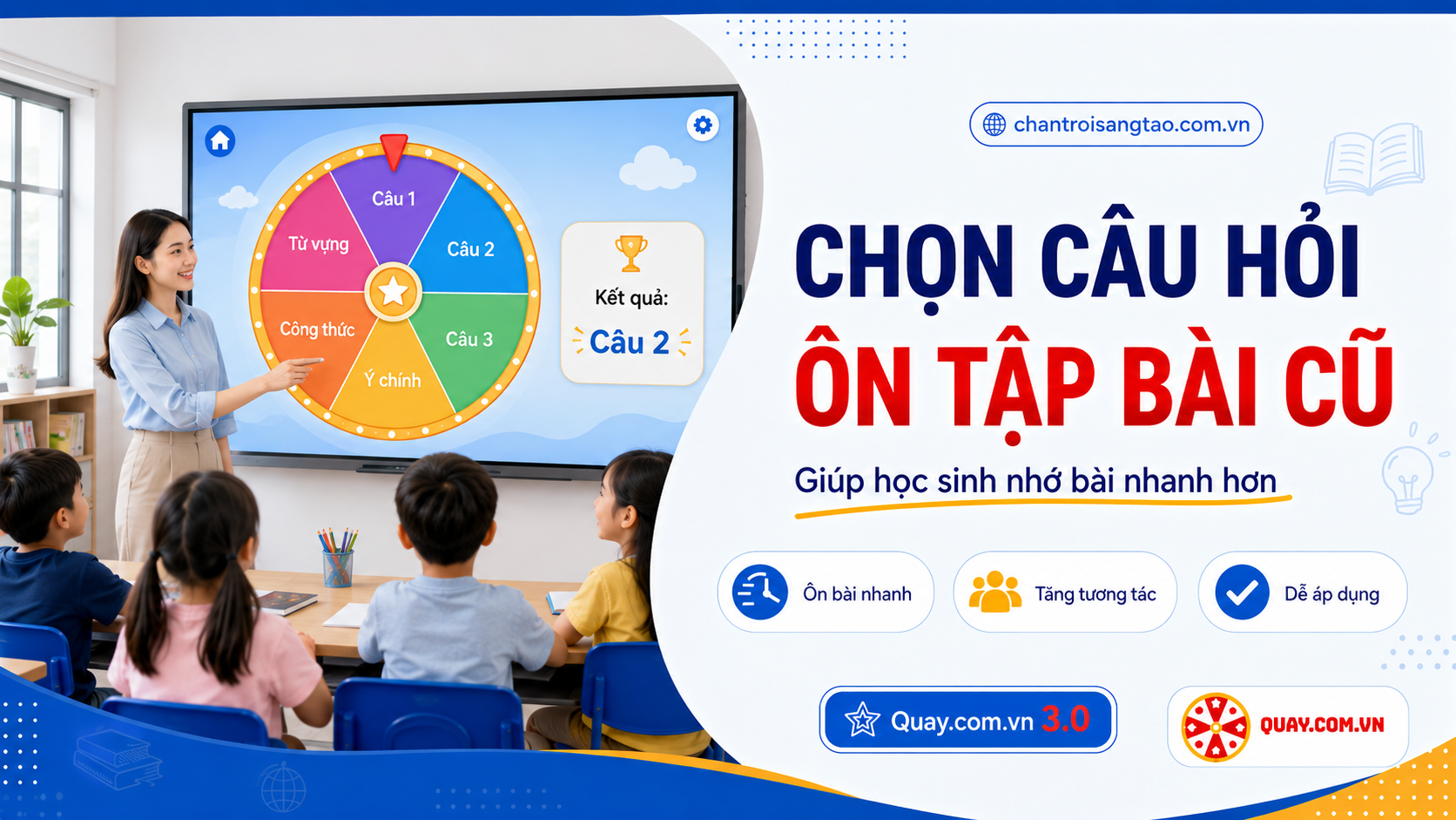 Ứng dụng vòng quay may mắn trong giáo dục: Cách khiến buổi học thú vị hơn